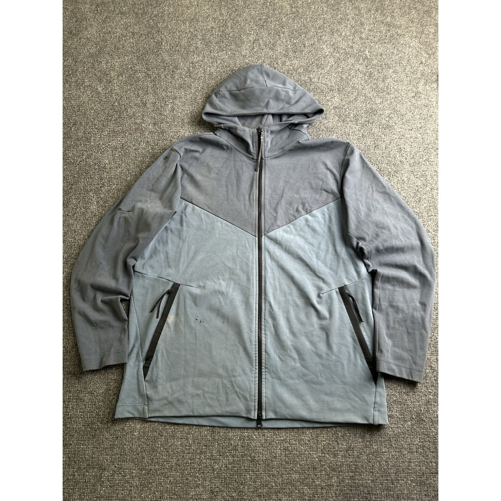 Mens Nike Tech Knit Windrunner Blue Full Zip Hooded 2019, Size XL